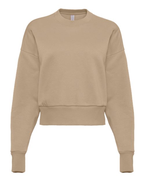 Women's Heavyweight Crewneck Sweatshirt - Front - B05718248 - Tan