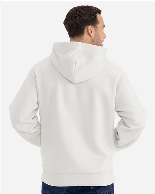 Unisex Heavyweight Fleece Hoodie Sweatshirt - OnModelBack - B22218094 - Bone