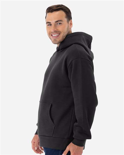 Unisex Heavyweight Fleece Hoodie Sweatshirt - OnModelSide - B22218104 - Graphite Black
