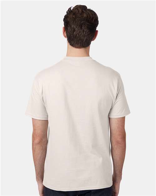 Beefy-T® Pocket T-Shirt - OnModelBack - B08500243 - Natural