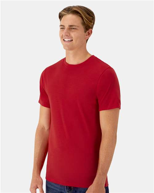 Cool DRI® Cotton Touch T-Shirt - OnModelSide - B10000073 - Athletic Red