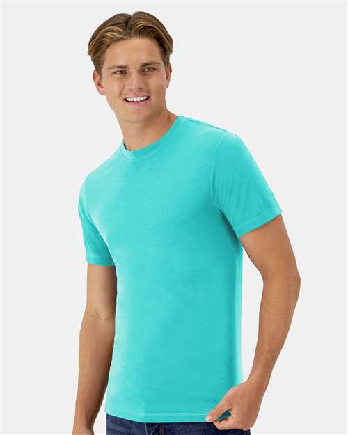 Cool DRI® Cotton Touch T-Shirt - OnModelSide - B10000193 - Athletic Teal