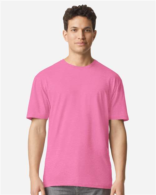Unisex Light Cotton T-Shirt - OnModelFront - B02860302 - Azalea
