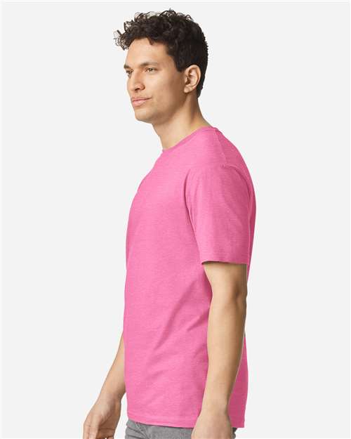 Unisex Light Cotton T-Shirt - OnModelSide - B02860302 - Azalea