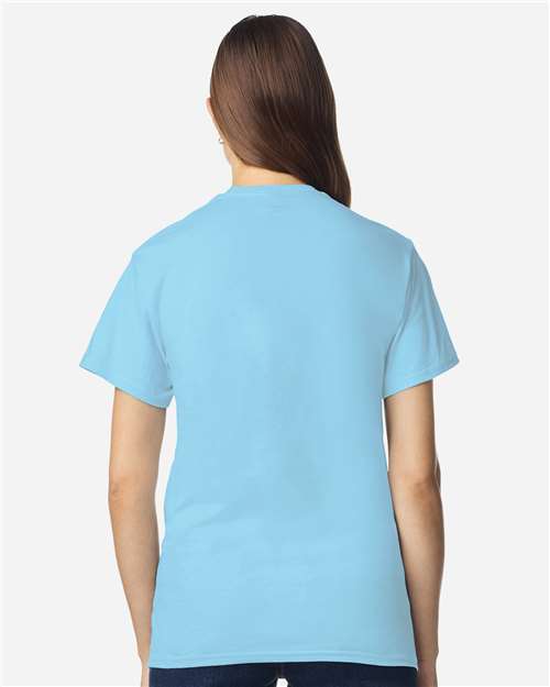 Unisex Light Cotton T-Shirt - OnModelBack - B02860602 - Sky