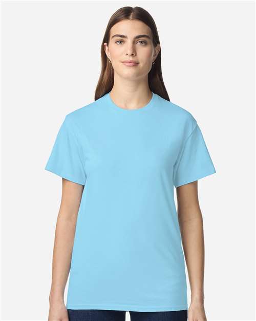 Unisex Light Cotton T-Shirt - OnModelFront - B02860602 - Sky