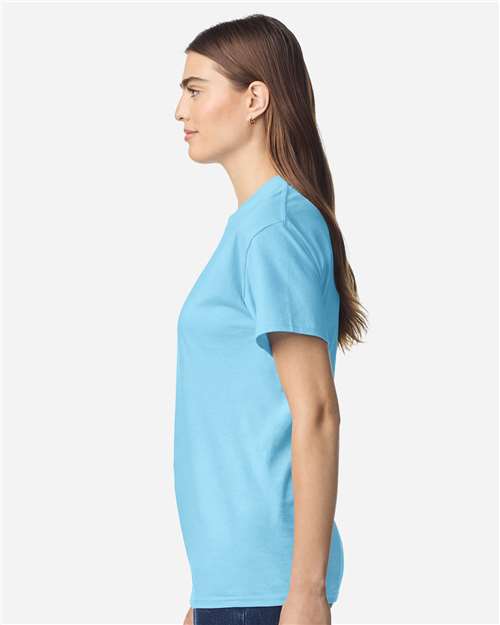 Unisex Light Cotton T-Shirt - OnModelSide - B02860602 - Sky