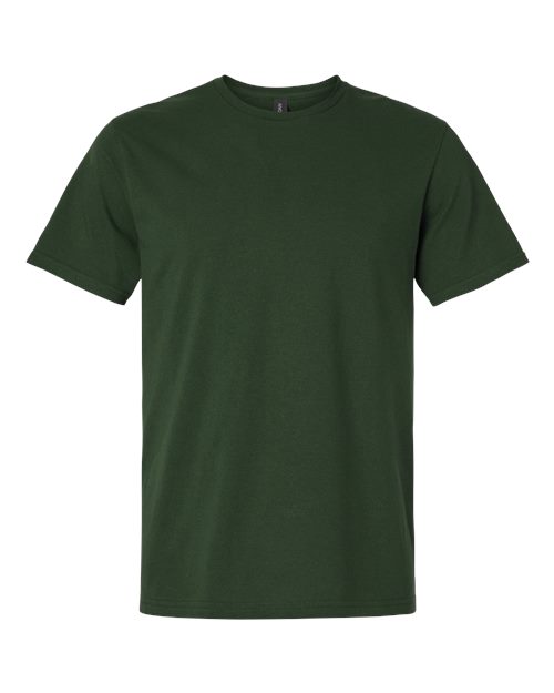 Unisex Light Cotton T-Shirt - Front - B02860542 - Forest Green