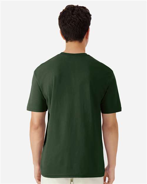 Unisex Light Cotton T-Shirt - OnModelBack - B02860542 - Forest Green