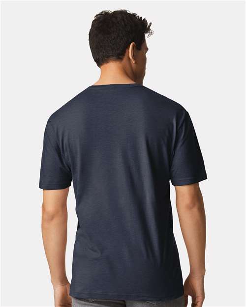 Light Cotton T-Shirt - OnModelBack - B02860102 - Heather Navy