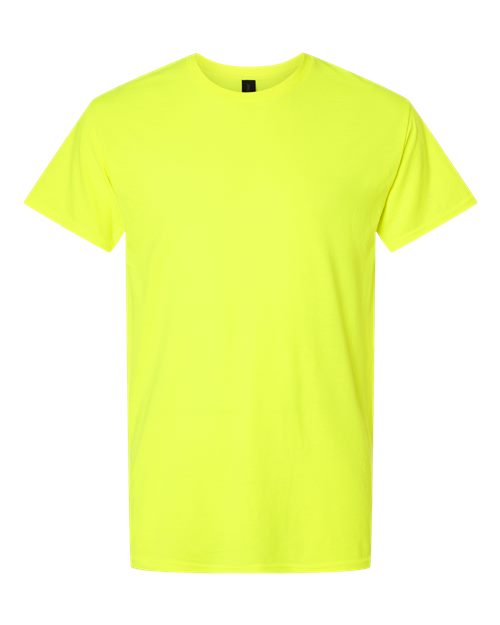 Unisex Light Cotton T-Shirt - Front - B02860122 - Safety Green
