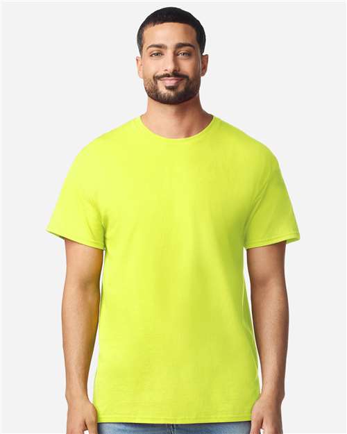 Unisex Light Cotton T-Shirt - OnModelFront - B02860122 - Safety Green