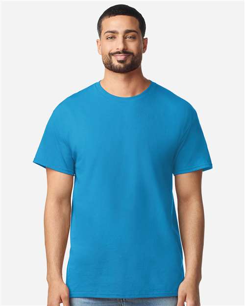 Unisex Light Cotton T-Shirt - OnModelFront - B02860752 - Sapphire