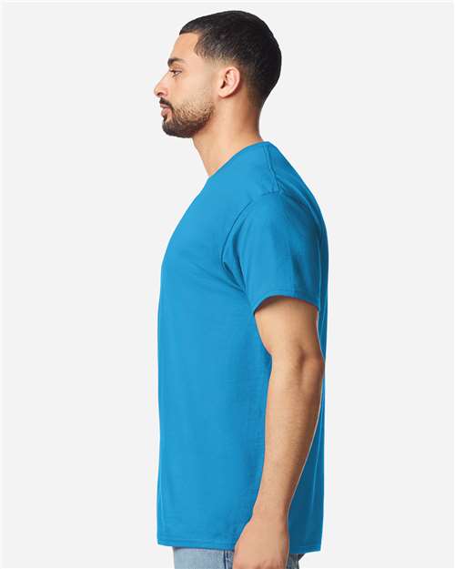Unisex Light Cotton T-Shirt - OnModelSide - B02860752 - Sapphire
