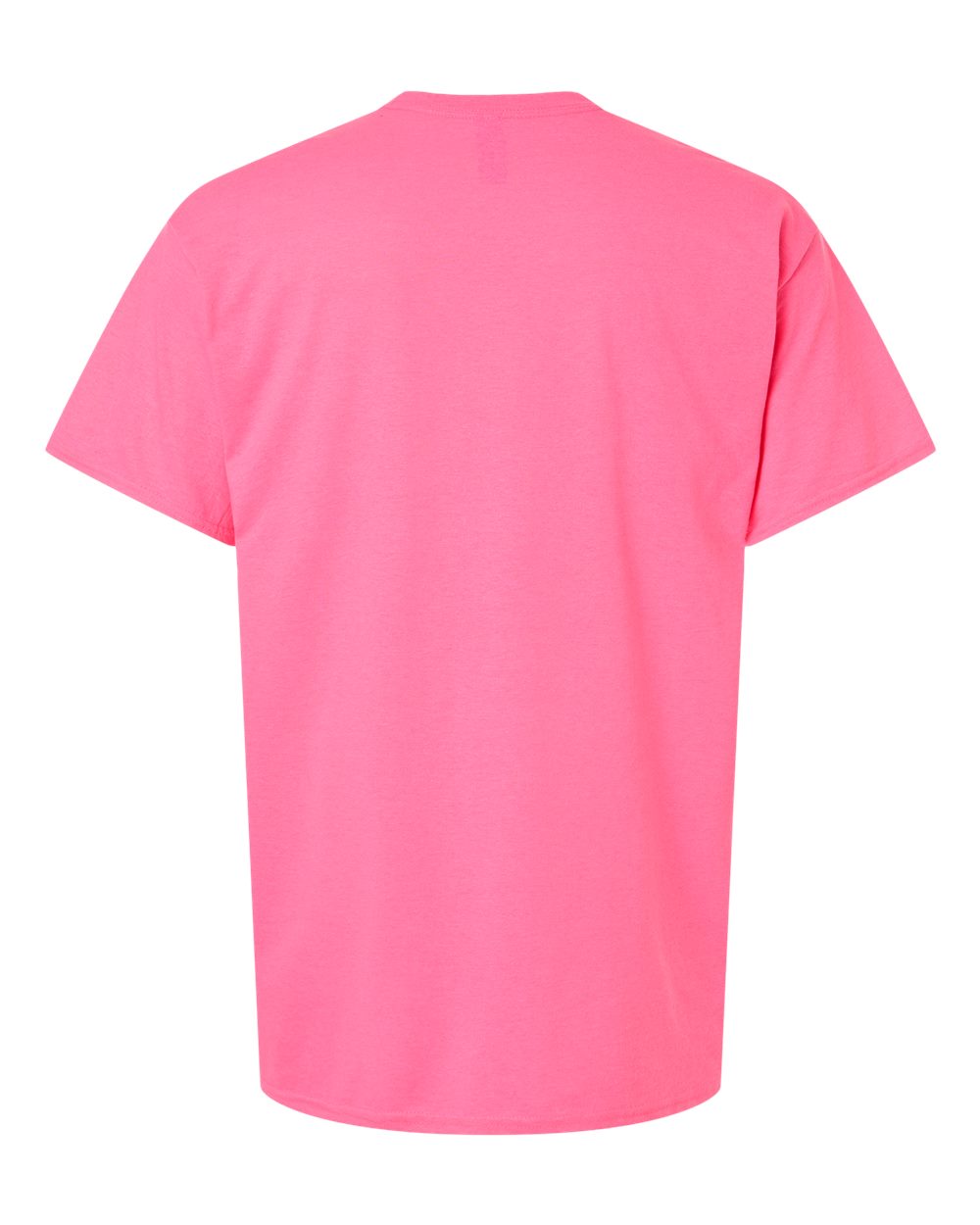 Light Cotton T-Shirt - Back - B02860142 - Safety Pink