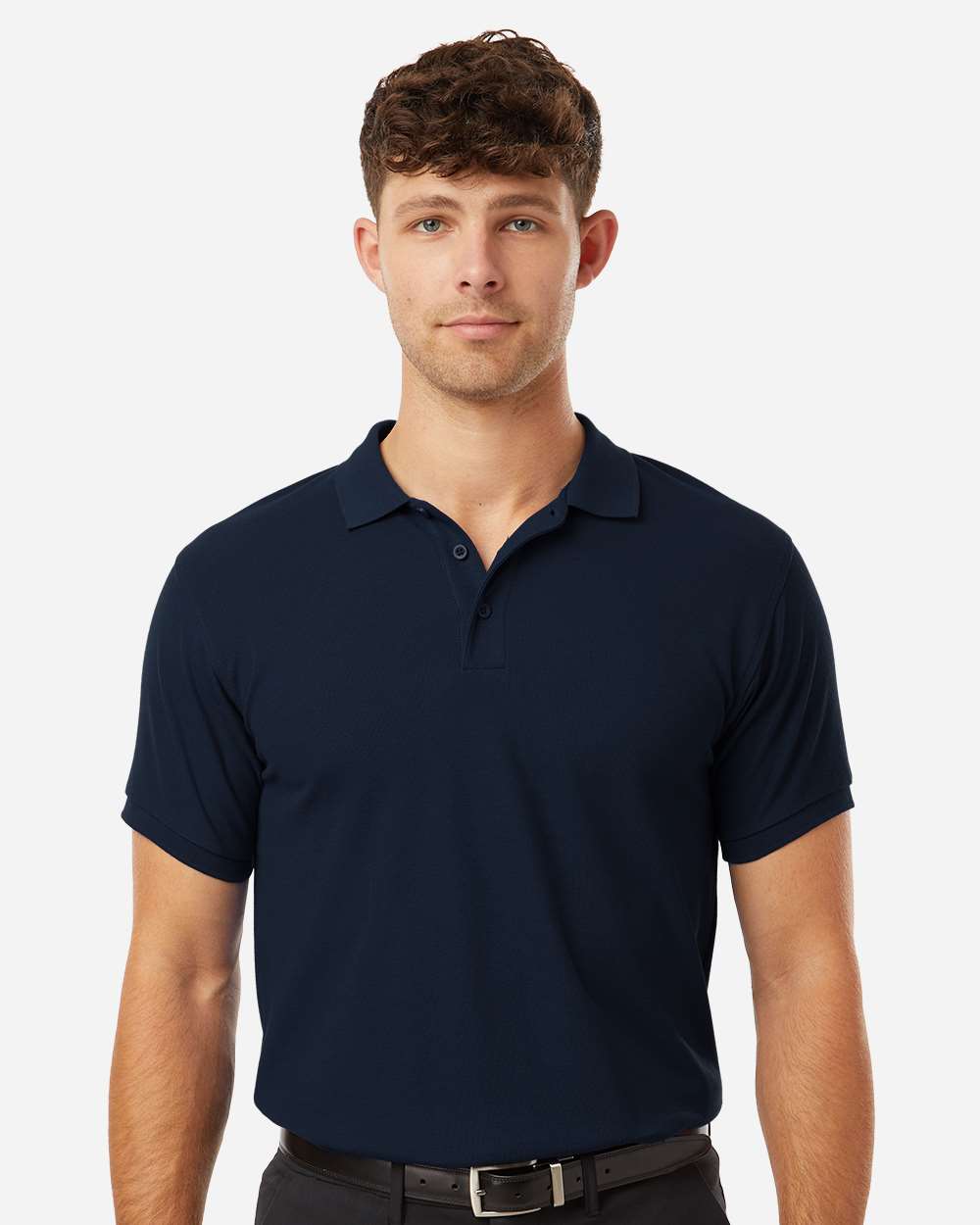 Pique Polo - OnModelFront - B00596192 - Navy