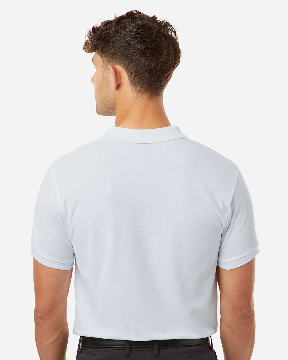 Pique Polo - OnModelBack - B00596002 - White