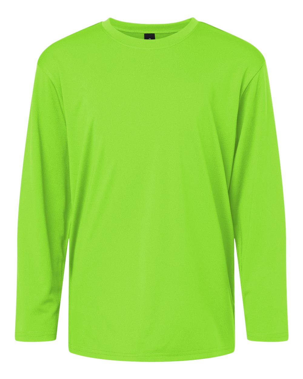 Pro-Lock Youth Performance Long Sleeve T-Shirt - Front - B00996172 - Lime