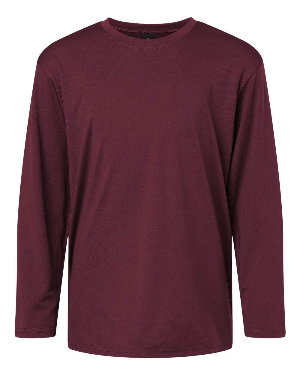 Pro-Lock Youth Performance Long Sleeve T-Shirt - Front - B00996532 - Maroon