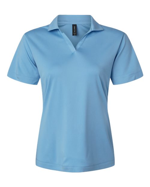 Pro-Lock Women's Performance Polo - Front - B01896103 - Carolina Blue