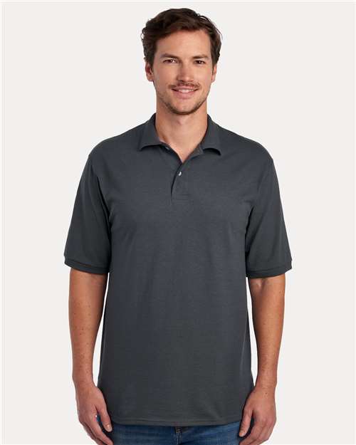 Dri-Power® Polo - OnModelFront - B02235093 - Charcoal Grey