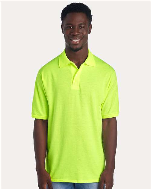 Dri-Power® Polo - OnModelFront - B02235163 - Safety Green
