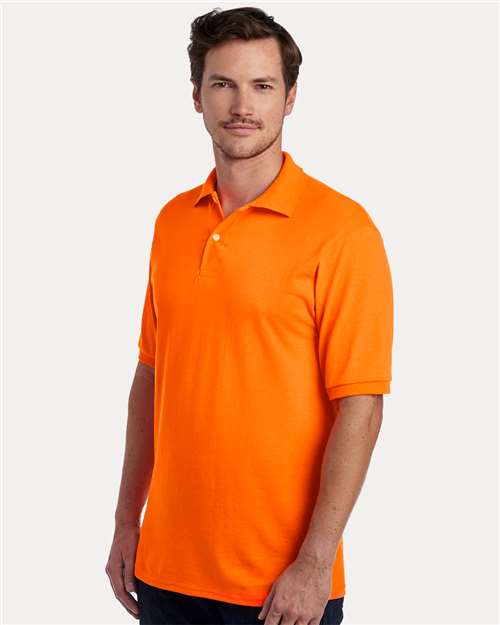 Dri-Power® Polo - OnModelSide - B02235153 - Safety Orange