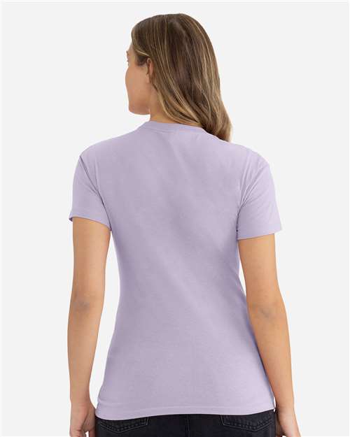 Women's Cotton Relaxed T-Shirt - OnModelBack - B03418218 - Lavender