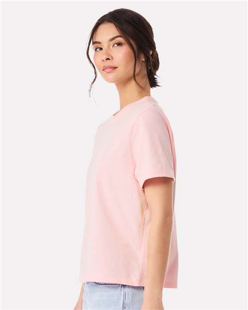 Women's 6 oz Heavyweight Tee - OnModelSide - B06606462 - Soft Pink