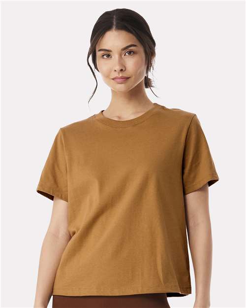 Women's 6 oz Heavyweight Tee - OnModelFront - B06606102 - Toast