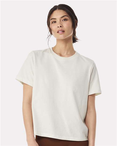 Women's 6 oz Heavyweight Tee - OnModelFront - B06606012 - Vintage White