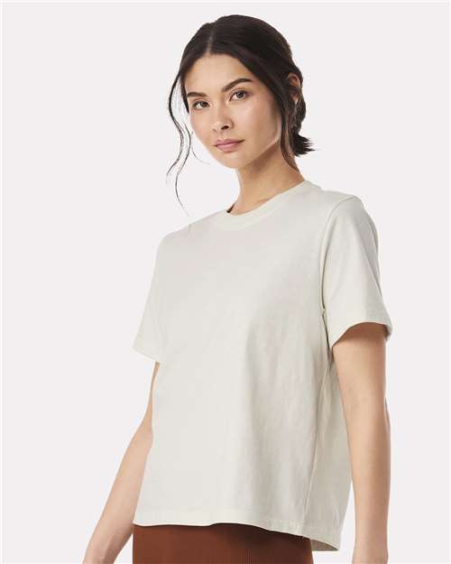 Women's 6 oz Heavyweight Tee - OnModelSide - B06606012 - Vintage White