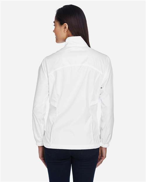 Women's Techno Lite Motivate Unlined Lightweight Jacket - OnModelBack - B209A7003 - White