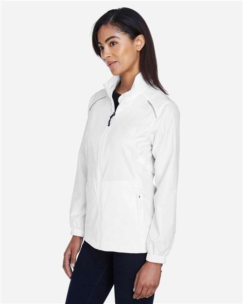 Women's Techno Lite Motivate Unlined Lightweight Jacket - OnModelSide - B209A7003 - White