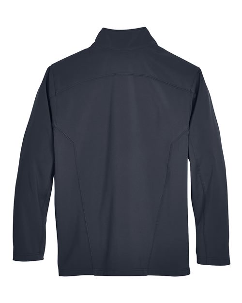 Men's Cruise Two-Layer Fleece Bonded Soft Shell Jacket - Back - B228A7582 - Carbon