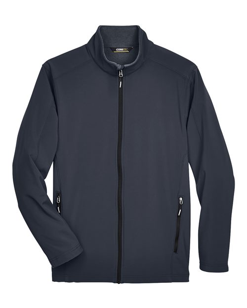 Men's Cruise Two-Layer Fleece Bonded Soft Shell Jacket - Front - B228A7582 - Carbon