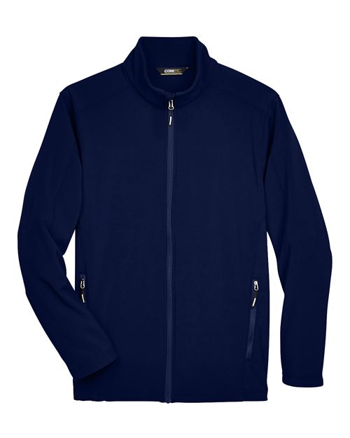 Men's Cruise Two-Layer Fleece Bonded Soft Shell Jacket - Front - B228A7652 - Classic Navy