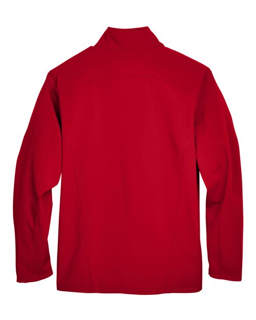 Men's Cruise Two-Layer Fleece Bonded Soft Shell Jacket - Back - B228A7702 - Classic Red
