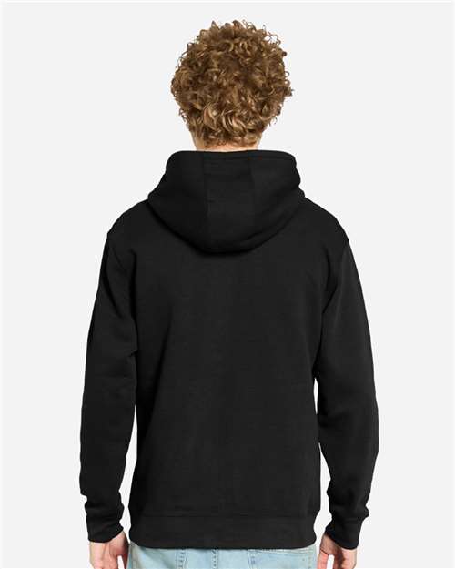Premium Full-Zip Hooded Sweatshirt - OnModelBack - B488C9502 - Black
