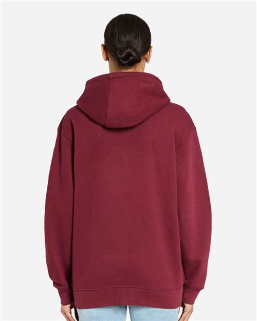 Premium Full-Zip Hooded Sweatshirt - OnModelBack - B488C9532 - Burgundy