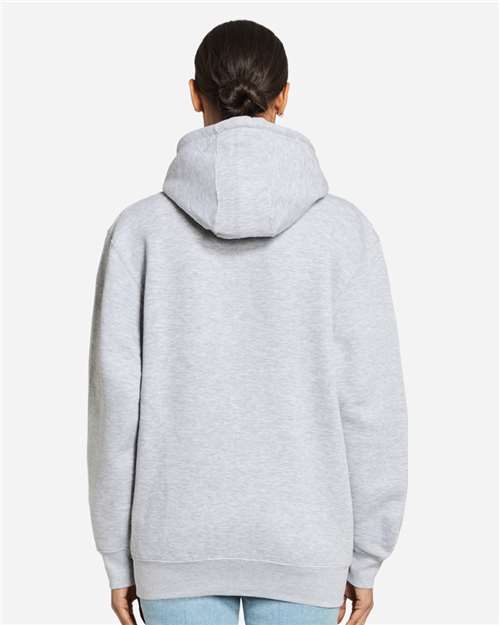 Premium Full-Zip Hooded Sweatshirt - OnModelBack - B488C9092 - Heather Grey