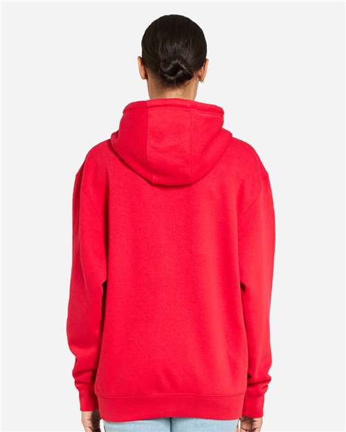 Premium Full-Zip Hooded Sweatshirt - OnModelBack - B488C9702 - Red
