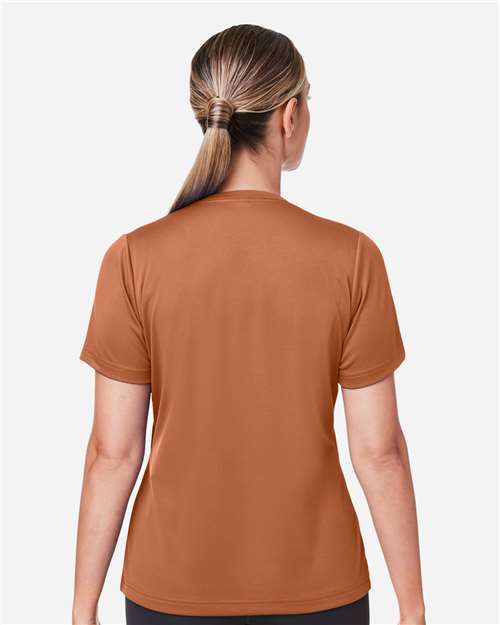 Women's Zone Performance Mesh T-Shirt - OnModelBack - B687D9324 - Sport Burnt Orange