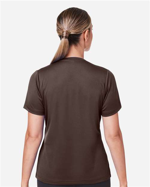 Women's Zone Performance Mesh T-Shirt - OnModelBack - B687D9052 - Sport Dark Brown