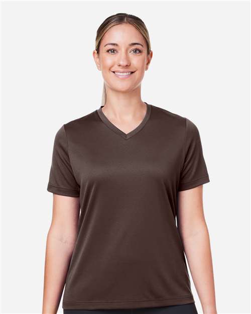 Women's Zone Performance Mesh T-Shirt - OnModelFront - B687D9052 - Sport Dark Brown