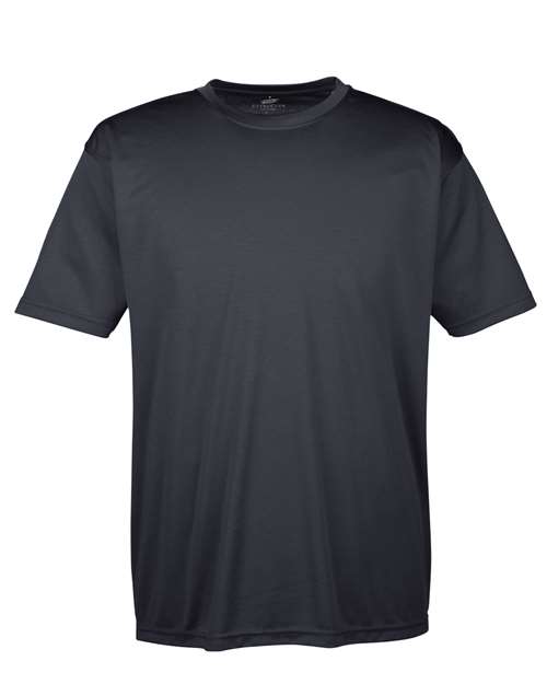 Men's Cool & Dry Sport Performance Interlock T-Shirt - Front - B907E1503 - Black