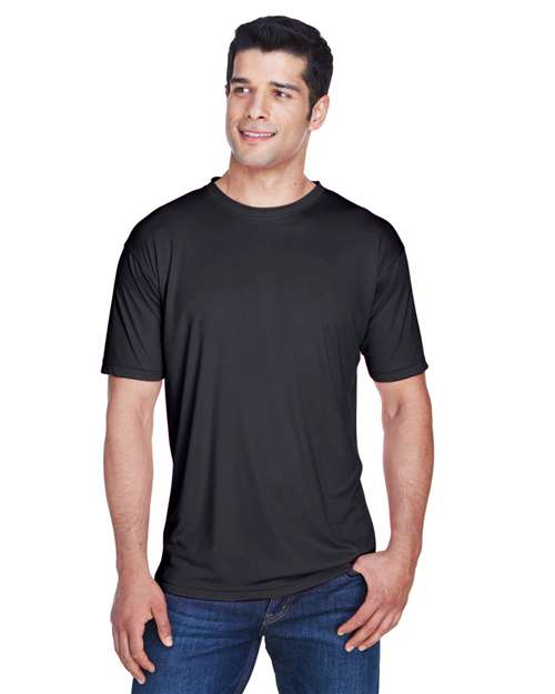 Men's Cool & Dry Sport Performance Interlock T-Shirt - OnModelFront - B907E1503 - Black