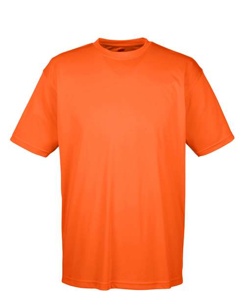 Men's Cool & Dry Sport Performance Interlock T-Shirt - Front - B907E1663 - Bright Orange