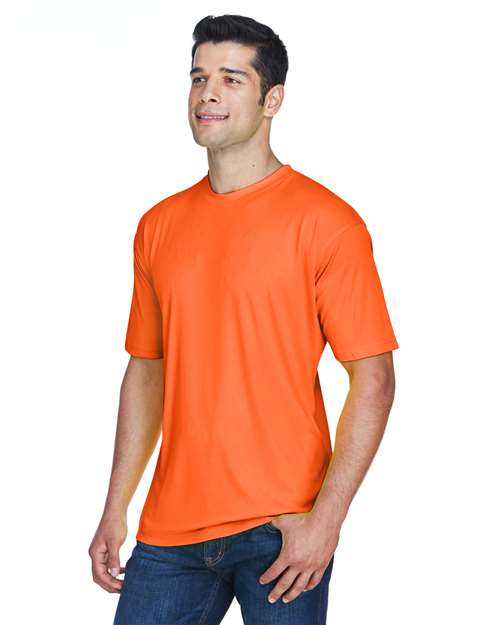 Men's Cool & Dry Sport Performance Interlock T-Shirt - OnModelSide - B907E1663 - Bright Orange