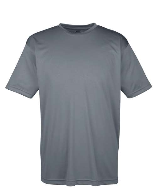 Men's Cool & Dry Sport Performance Interlock T-Shirt - Front - B907E1623 - Charcoal